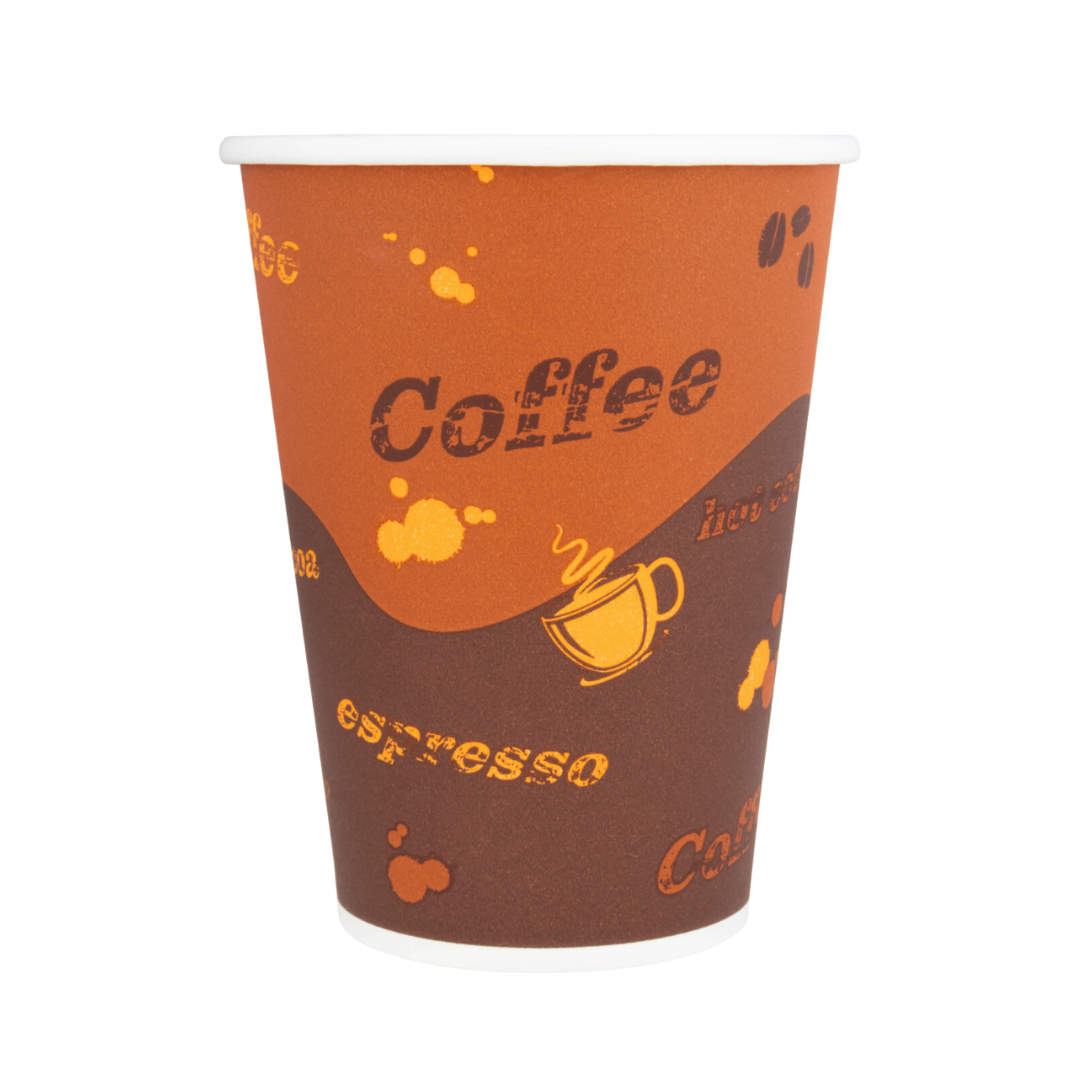 CUP PAPER HOT BROWN 12oz KARAT PRODEL-LO-C-K512
