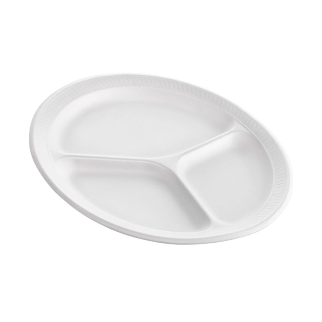 PLATE FOAM WHITE 9" 3 COMP REYMA PRODEL-MR-PFR903
