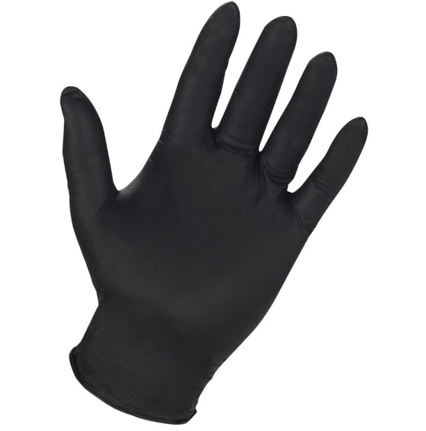GLOVES NITRILE BLACK S AMAYA-A2-6332
