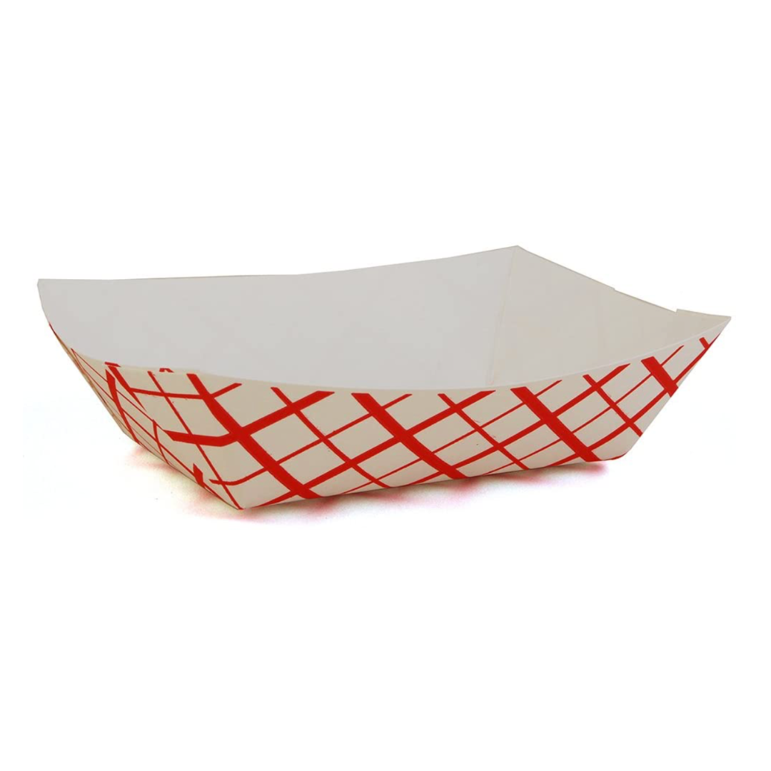 TRAY FOOD PAPER RED 1 LB PRODEL-BU-18406519